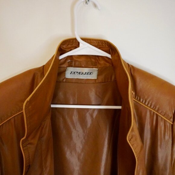 Vintage F. Pignataro brown trench coat - Picture 8 of 9